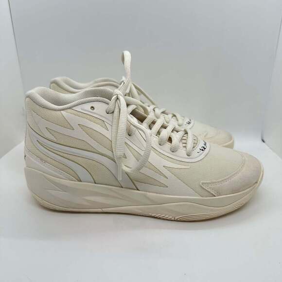 Puma MB.02 Jr Whispers Ivory & Black LaMelo Youth Size 6 - Picture 8 of 11